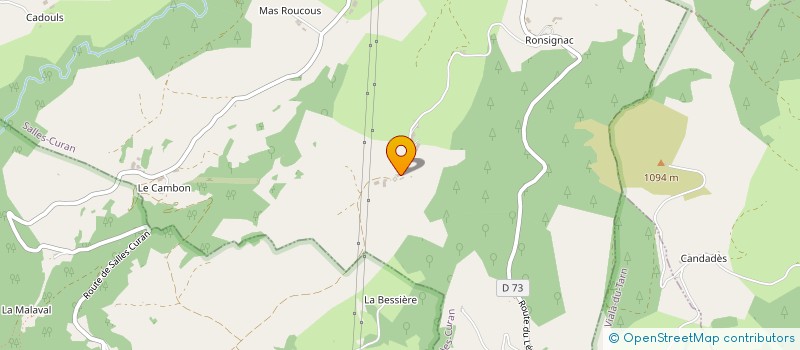 localisation de l'entreprise GAEC DES ESCOURGOUS  SALLES-CURAN