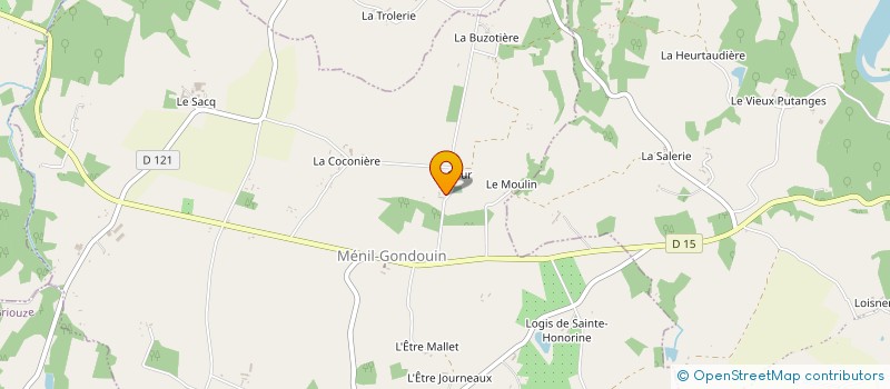 localisation de l'entreprise GAEC DES ETANGS à LES YVETEAUX