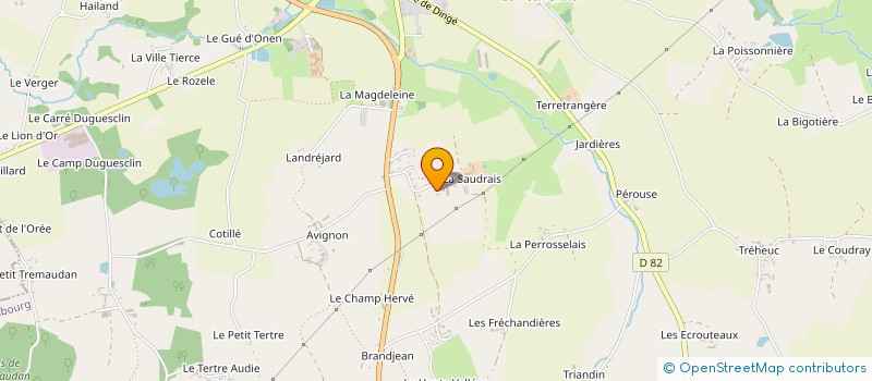 localisation de l'entreprise GAEC DES ETOUBLETS  COMBOURG