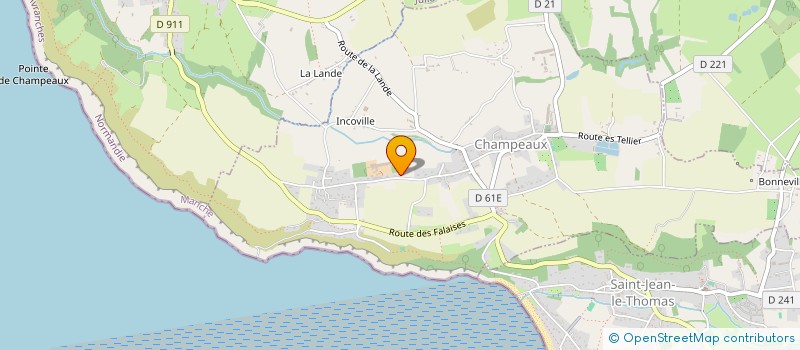 localisation de l'entreprise GAEC DES FALAISES à CHAMPEAUX