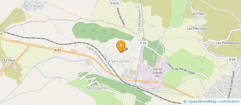 localisation de l'entreprise GAEC DES FAURIES à LA BATIE-NEUVE