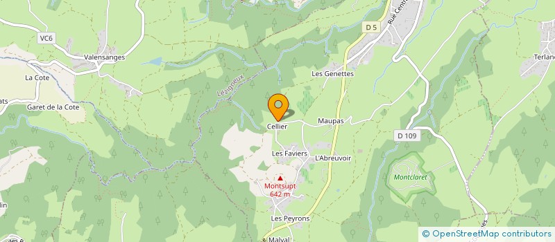 localisation de l'entreprise GAEC DES FAVIERS à SAINT-GEORGES-HAUTE-VILLE