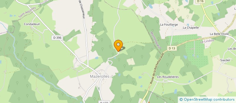 localisation de l'entreprise GAEC DES FAYARDS à MAZEROLLES