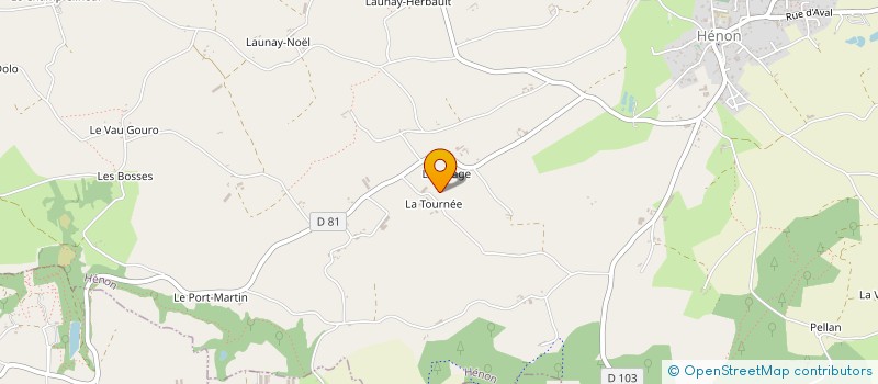 localisation de l'entreprise GAEC DES FERMES à HENON