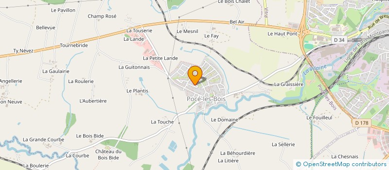 localisation de l'entreprise GAEC DES FERRIERES  VITRE