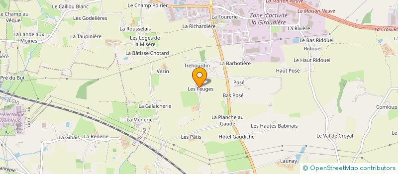 localisation de l'entreprise GAEC DES FEUGES à NOYAL-SUR-VILAINE