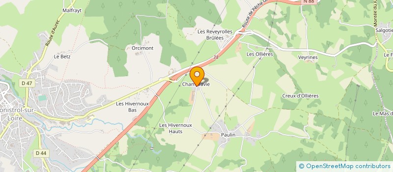 localisation de l'entreprise GAEC DES FICELOUS à MONISTROL-SUR-LOIRE