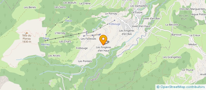 localisation de l'entreprise GAEC DES FINGERES à CORDON
