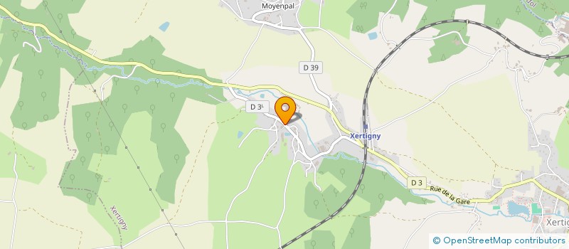 localisation de l'entreprise GAEC DES FOLLES BRINDILLES  XERTIGNY