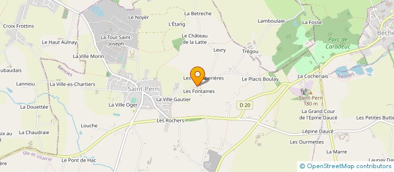 localisation de l'entreprise GAEC DES FONTAINES à SAINT-PERN