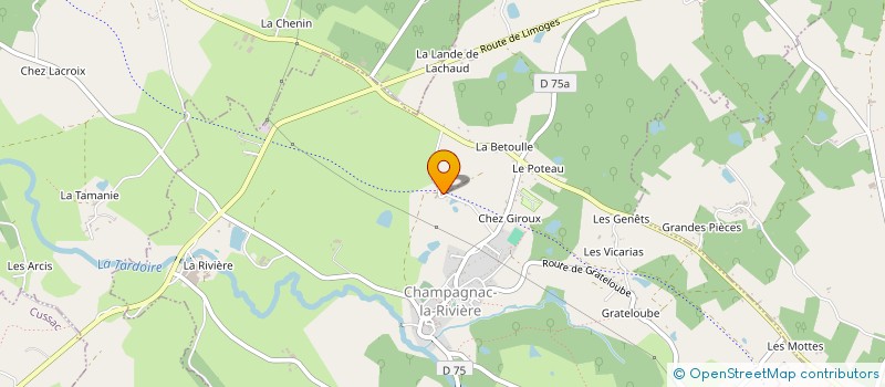 localisation de l'entreprise GAEC DES FONTAINES à CUSSAC