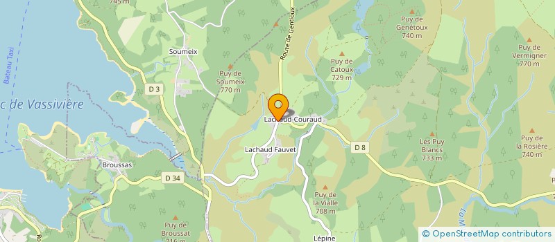 localisation de l'entreprise GAEC DES FONTENELLES  GENTIOUX-PIGEROLLES