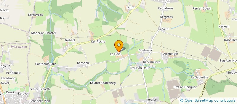 localisation de l'entreprise GAEC DES FOUGERES à MILIZAC-GUIPRONVEL