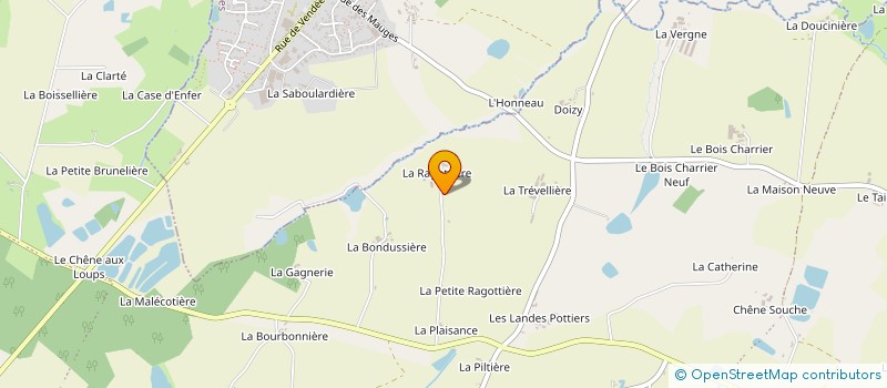 localisation de l'entreprise GAEC DES FOUGERES à SEVREMOINE