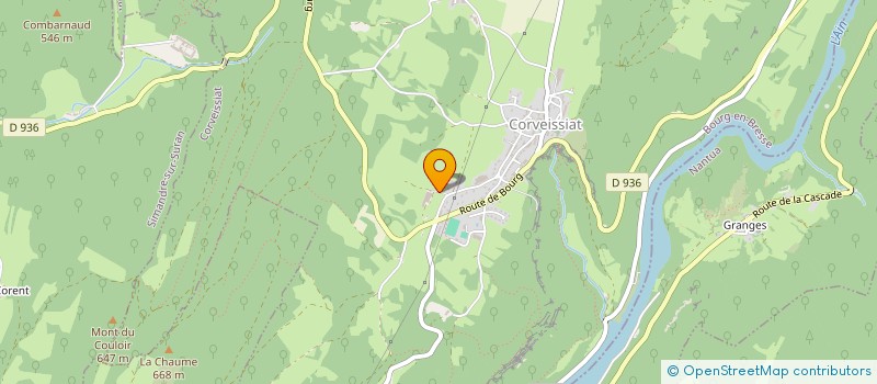 localisation de l'entreprise GAEC DES FOUGERES à CORVEISSIAT