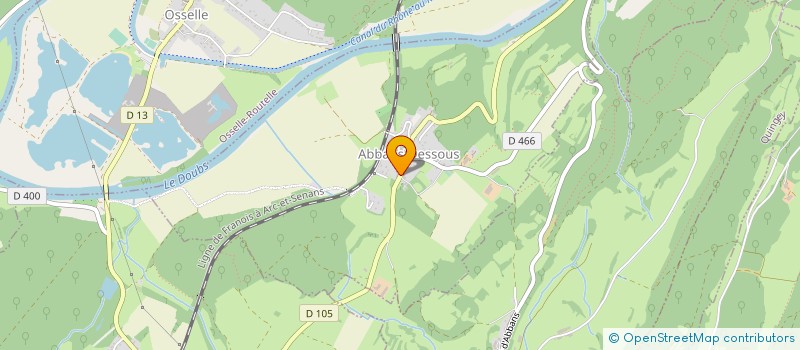 localisation de l'entreprise GAEC DES FOYARDS à ABBANS-DESSOUS