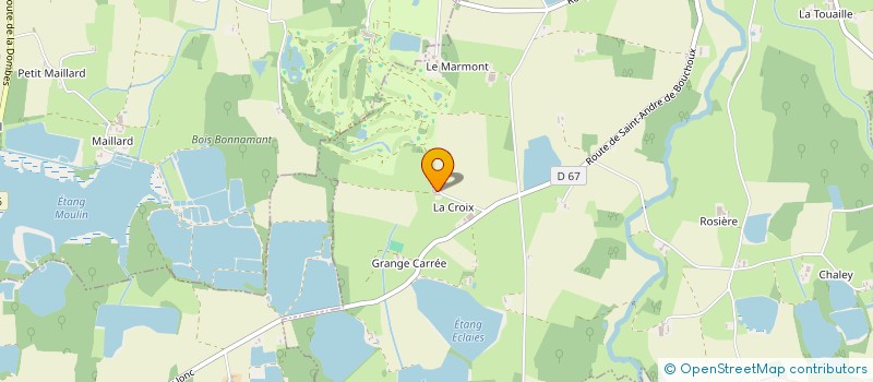 localisation de l'entreprise GAEC DES FRAISIERES à SAINT-ANDRE-SUR-VIEUX-JONC