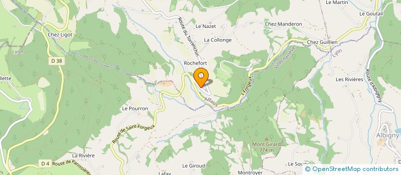 localisation de l'entreprise GAEC DES FRAISIERS à AFFOUX