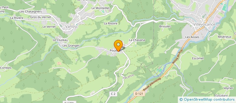 localisation de l'entreprise GAEC DES FRENES à VANOSC
