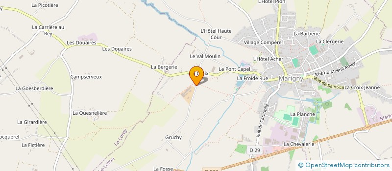 localisation de l'entreprise GAEC DES FRERES HELAINE à MARIGNY-LE-LOZON