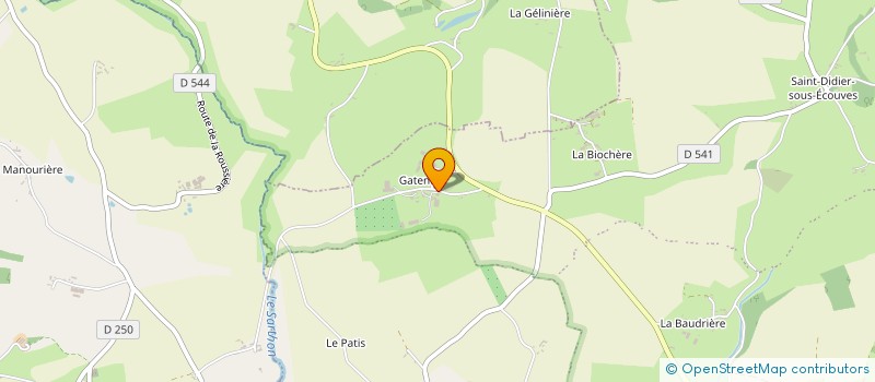 localisation de l'entreprise GAEC DES FRESNES à L'OREE-D'ECOUVES