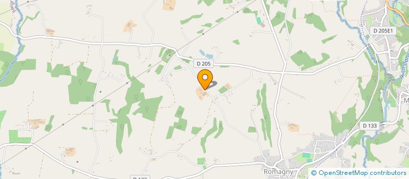 localisation de l'entreprise GAEC DES FUTARDIERES à ROMAGNY FONTENAY