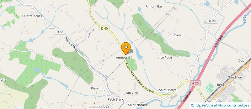 localisation de l'entreprise GAEC DES GANAPES  REALVILLE