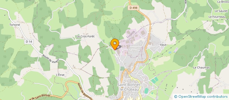 localisation de l'entreprise GAEC DES GARENNES à ROZIER COTES D'AUREC