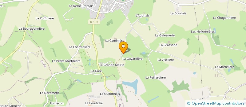 localisation de l'entreprise GAEC DES GASTINES à SAINT-DENIS-DE-GASTINES