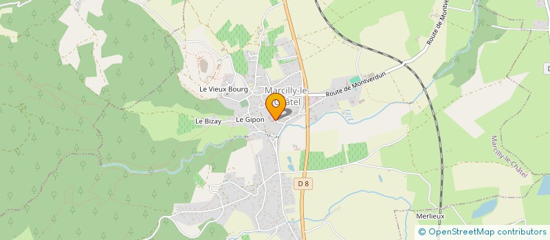 localisation de l'entreprise GAEC DES GAULOIS à MARCILLY-LE-CHATEL