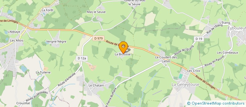 localisation de l'entreprise GAEC DES GENETS à LA GENEYTOUSE