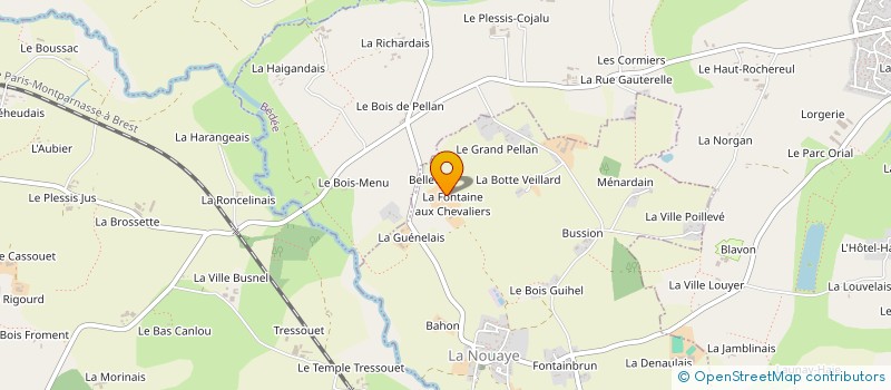 localisation de l'entreprise GAEC DES GENETS à LA NOUAYE