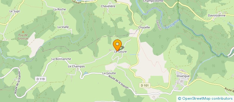localisation de l'entreprise GAEC DES GENTIANES à SAUVAIN