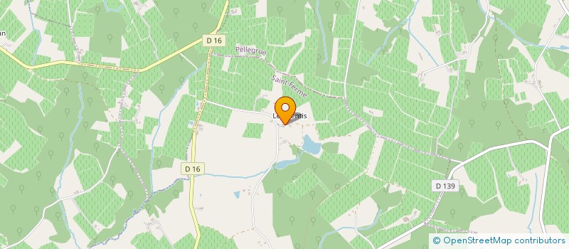 localisation de l'entreprise GAEC DES GENTIS à SAINT-FERME