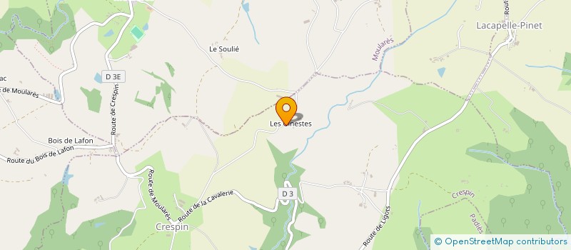 localisation de l'entreprise GAEC DES GINESTES  CRESPIN