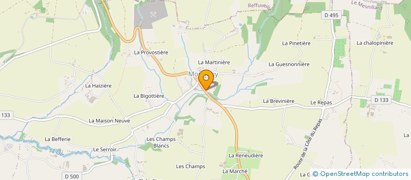 localisation de l'entreprise GAEC DES GONDINIERES à ISIGNY-LE-BUAT