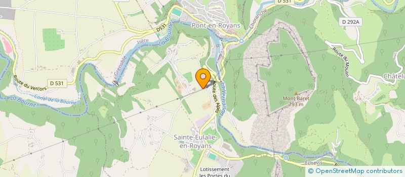 localisation de l'entreprise GAEC DES GOULETS à SAINTE-EULALIE-EN-ROYANS