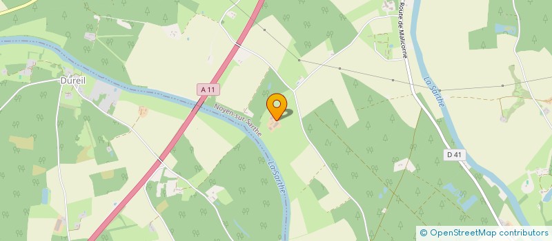 localisation de l'entreprise GAEC DES GOUPILS  NOYEN SUR SARTHE