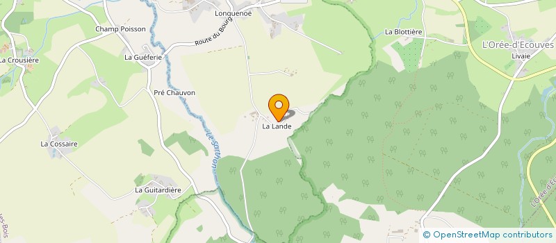 localisation de l'entreprise GAEC DES GRANDES LANDES à L'OREE-D'ECOUVES