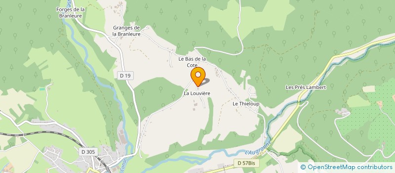 localisation de l'entreprise GAEC DES GRANDS CERISIERS à AILLEVILLERS-ET-LYAUMONT
