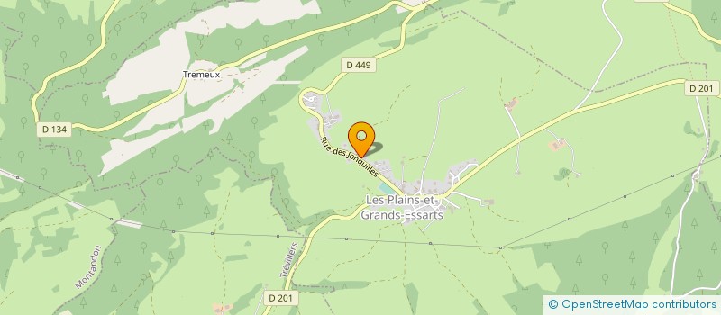 localisation de l'entreprise GAEC DES GRANDS ESSARTS à LES PLAINS-ET-GRANDS-ESSARTS
