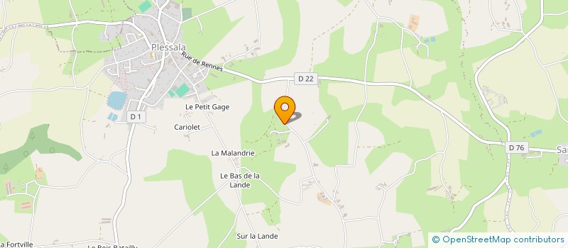localisation de l'entreprise GAEC DES GRANDS PRES à LE MENE