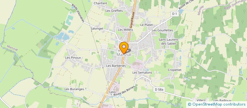 localisation de l'entreprise GAEC DES GRANDS SILLONS à MANZIAT