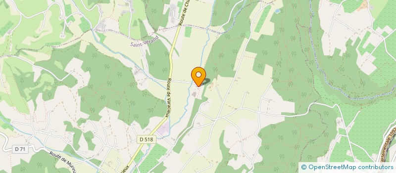 localisation de l'entreprise GAEC DES GRANDS TILLEULS à SAINT-VERAND