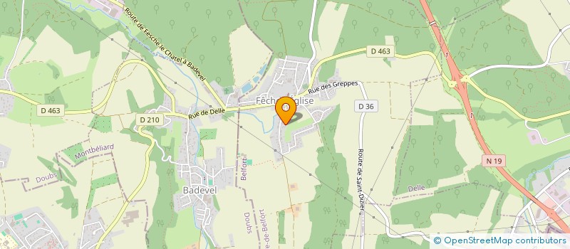 localisation de l'entreprise GAEC DES GRANDS VERDATS à FECHE-L'EGLISE