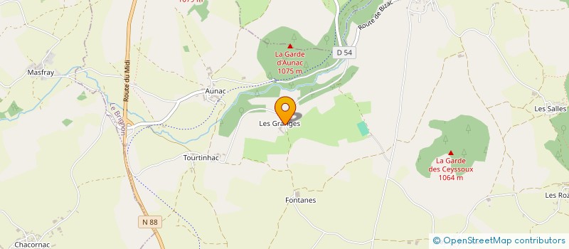 localisation de l'entreprise GAEC DES GRANGES à LE BRIGNON