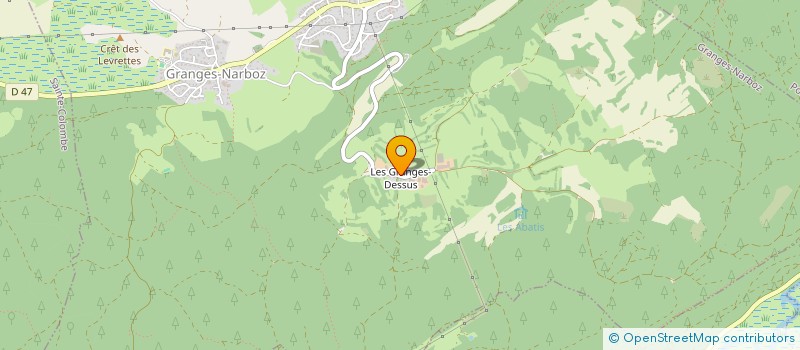 localisation de l'entreprise GAEC DES GRANGES DESSUS à GRANGES-NARBOZ