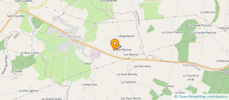 localisation de l'entreprise GAEC DES GRANGES HAMONIC RENAULT  SAINT-DENOUAL