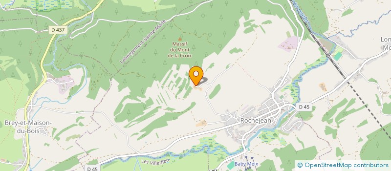 localisation de l'entreprise GAEC DES GRANGES VANNOD à ROCHEJEAN