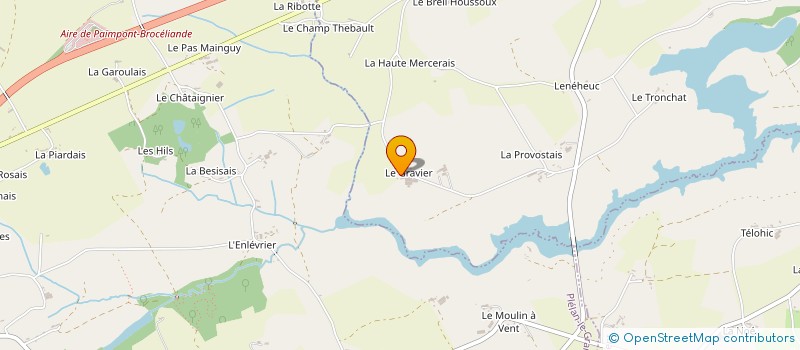 localisation de l'entreprise GAEC DES GRAVIERS à TREFFENDEL